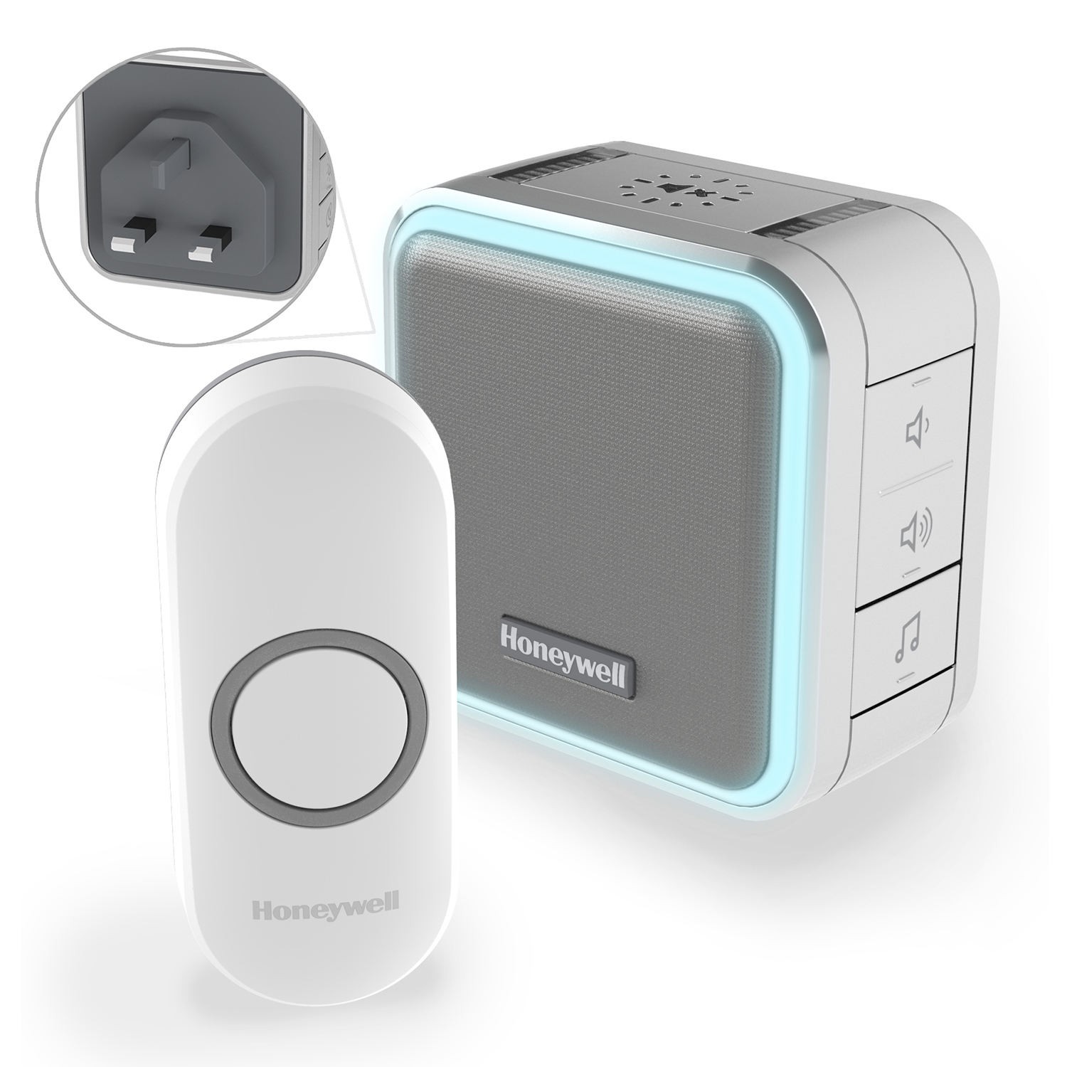 Honeywell Series 5 Plug-In Wireless Doorbell with Halo Light