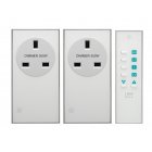 LightwaveRF Remote Controlled Dimmable Socket 2 Pack Kit LW301