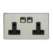 LightwaveRF Wireless Control 2 Gang 13A Power Socket JSJS LW270