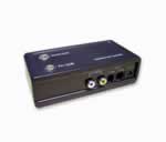   Connects to standard aerial (coaxial) input (VCR or TV)  Allows camera connection to any VCR or TV with no 